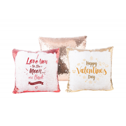 Pillow Mermaid Sequin Flip Suare 16" x 16"